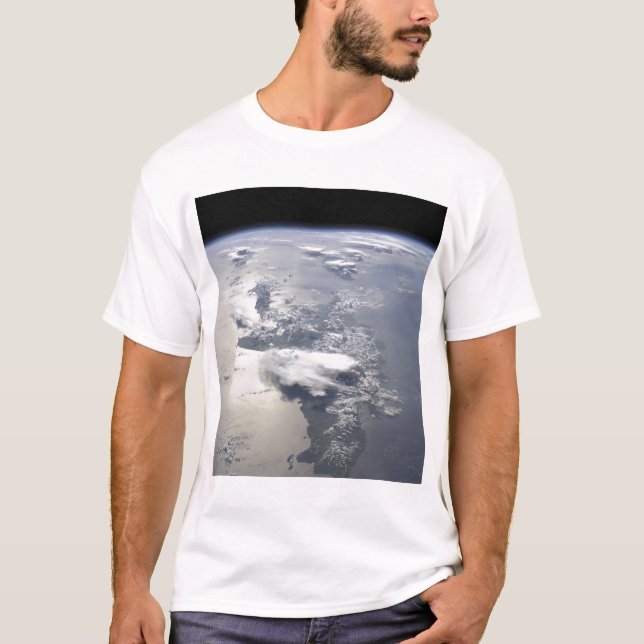 T-shirt Vue panoramique sur l'île d'Hispaniola (Devant)