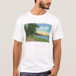 T-shirt Vue pittoresque le long du lac