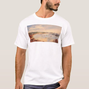T-shirt Vue port de San Francisco, la Californie (0575A)