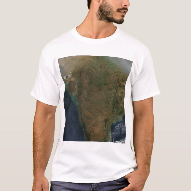 T-shirt Vue satellite de l'Inde centrale (Devant)