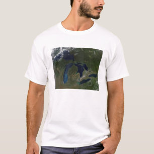 T-shirt Vue satellite des Great Lakes
