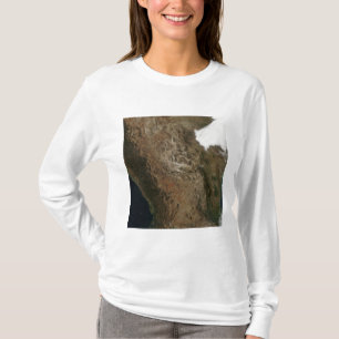 T-shirt Vue satellite du paysage de Mexi central
