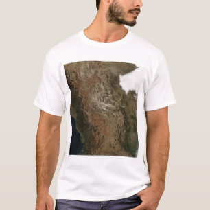 T-shirt Vue satellite du paysage de Mexi central