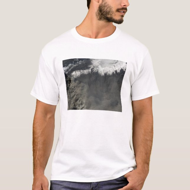 T-shirt Vue satellite d'un panache de cendres 4 (Devant)