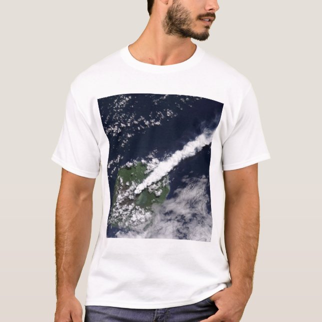 T-shirt Vue satellite d'un panache épais et riche en vapeu (Devant)