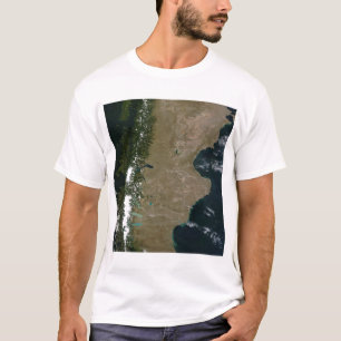 T-shirt Vue satellite sur la Patagonie