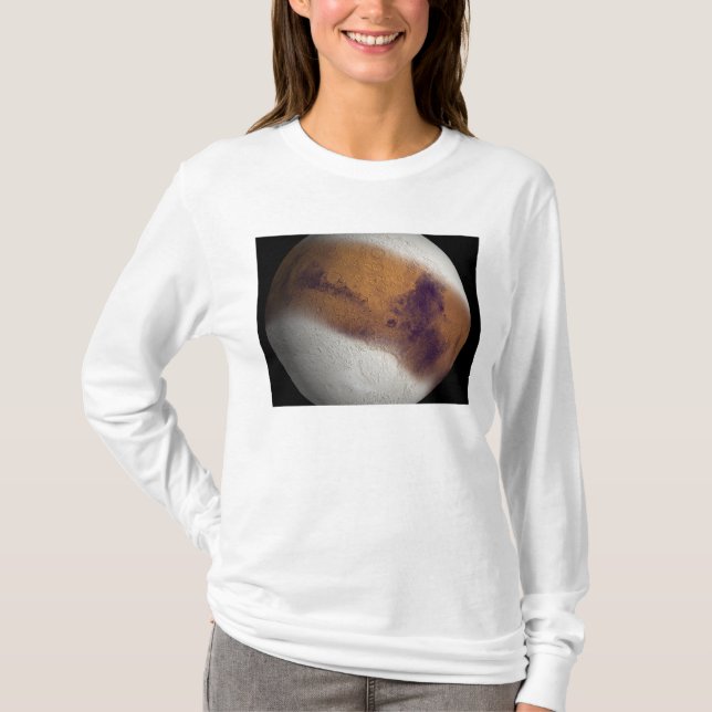 T-shirt Vue simulée de Mars (Devant)