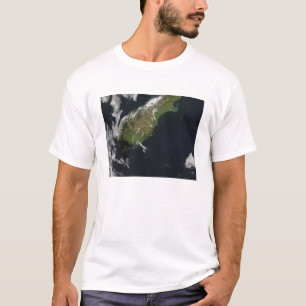 T-shirt Vue sur la plus grande partie de l'île sud de Nouv