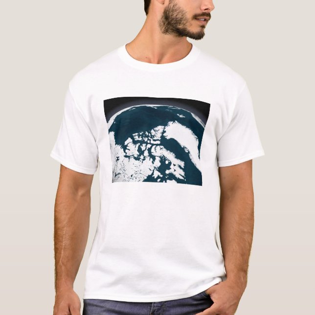 T-shirt Vue sur le Groenland et l'océan Arctique (Devant)