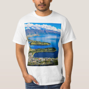 T-shirt Vue sur Queenstown de Bob's Peak, Nouvelle-Zélande