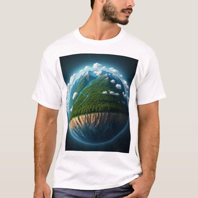 T-shirt Vue Terre (Devant)