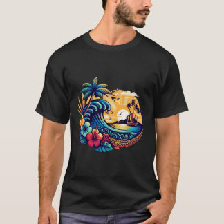 T-shirt vue tropicale
