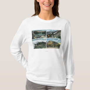 T-shirt Vues pittoresques du voyage vers le sommet