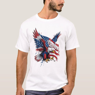 T-shirt Vushii American Eagle Freedom Graphic Tee