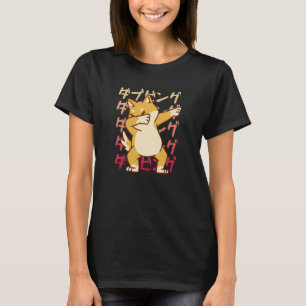 T-shirt VXL Shiba Inu Uni Danse de Chien Dabée Sourire Mou