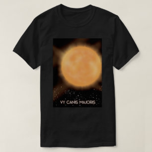 T-shirt VY Canis Majoris poster d'art spatial Sun.