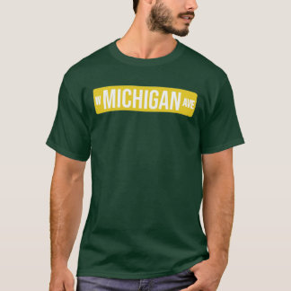 T-shirt W MICHIGAN AVE blanc OUEST MICHIGAN