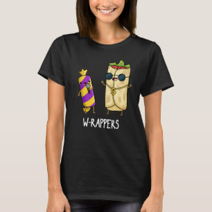 T-shirt W-rappers Funny Food Pun Dark BG