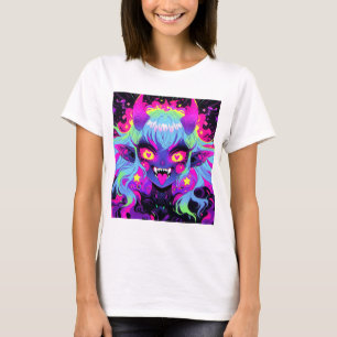 T-shirt Wacky Demon Elf Anime Girl Tongue Out
