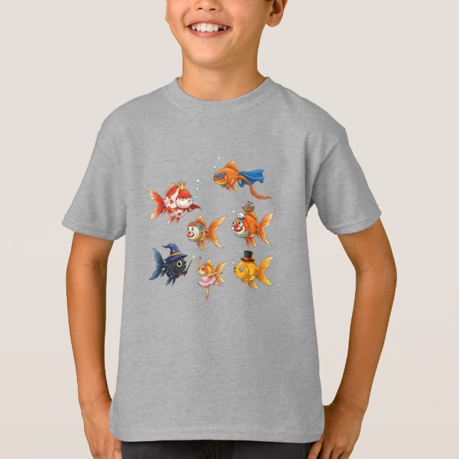 T-shirt Wacky Goldfish Tugboat (Devant)