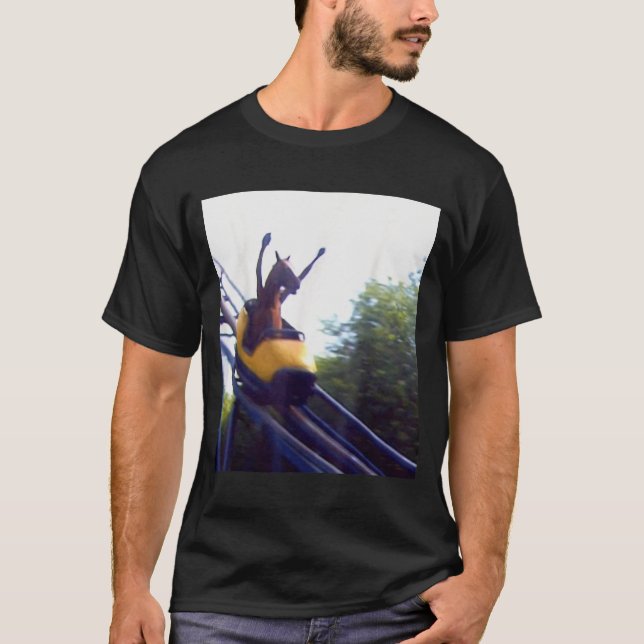 T-shirt Wacky Horse Riding Roller Coaster Meme Internet Fu (Devant)
