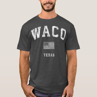 T-shirt Waco Texas TX Vintage American Flag