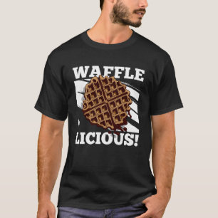 T-shirt Waffle Licious Ironic Waffle Nourriture Gourmet
