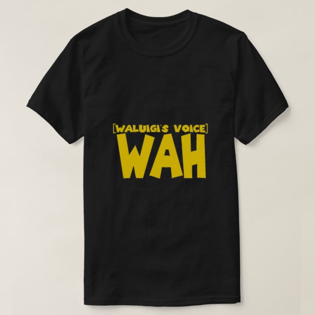 T-shirt Wah Waluigi Voice Essentiel (Design devant)