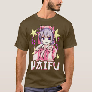 T-shirt Waifu fille japonaise mignonne Kawaii Senpai