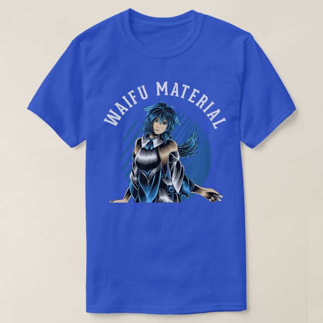 T-shirt Waifu Material Kawaii Anime Manga Japan School Ne (Design devant)