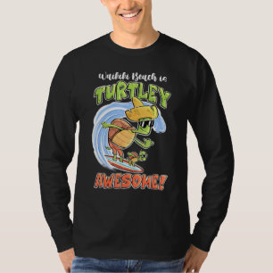 T-shirt Waikiki Beach Est Turtley Awesome Turtle Aloha Haw
