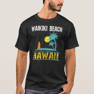 T-shirt Waikiki Beach Hawaii Surf d'été