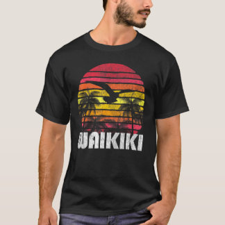 T-shirt Waikiki Hawaii les années 70 80's Surf Surfing Bea
