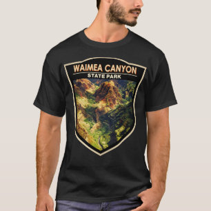 T-shirt Waimea Canyon State Park Hawaii Watercolor Badge T