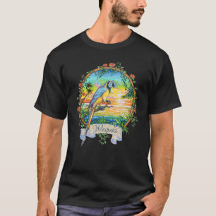 T-shirt Waipahu Oahu Hawaii Vintage Sunset Parrot Vacances