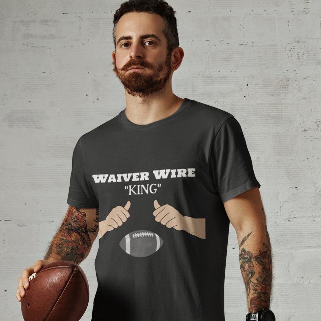T-shirt Waiver Wire "KING" Football Imaginaire (Créateur téléchargé)