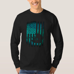 T-shirt Wakeboard American Flag Wakeboard Wakeboard