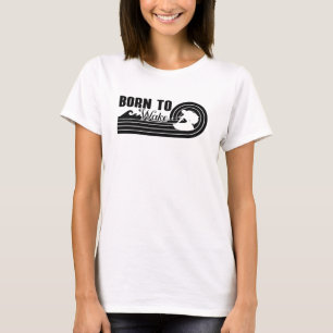 T-shirt Wakeboard Né Pour Wake Wakeboard Wakeboard Wakeboa