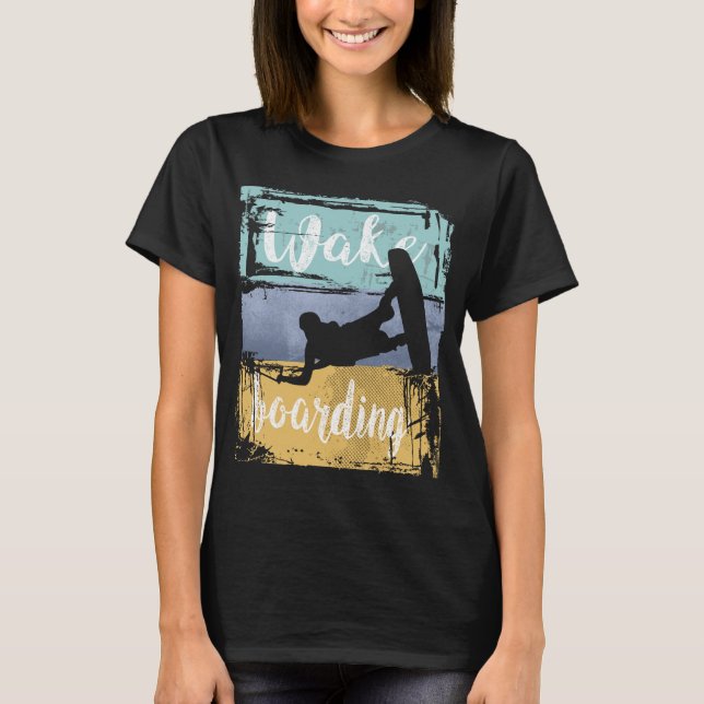 T-shirt Wakeboard Retro Wakeboard (Devant)