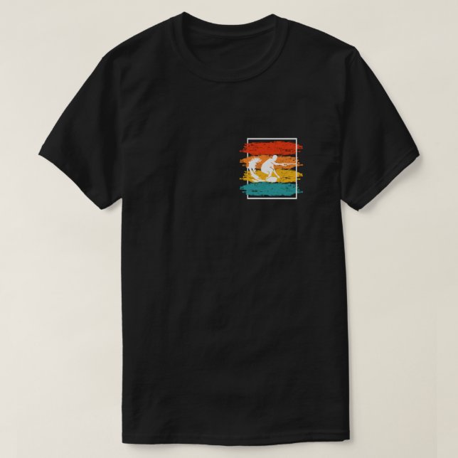 T-shirt Wakeboard vintage Wakesurf Wakesurfer (Design devant)