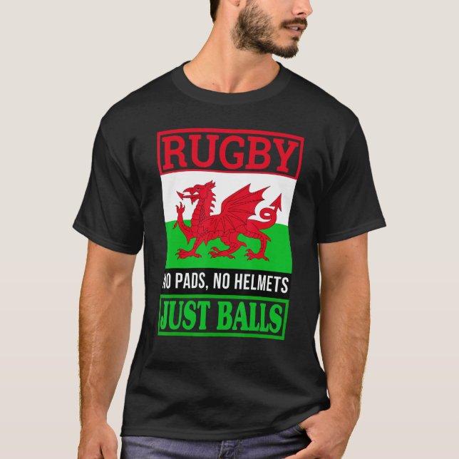 T-shirt Wales   Rugby (Devant)