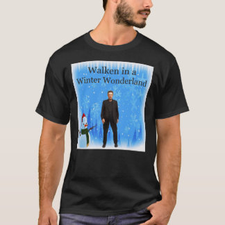 T-shirt Walken In A Winter Wonderland  Funny Christmas Car