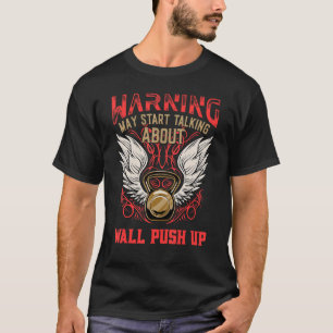T-shirt Wall Push Up Entraînement Humour Fitness Fitness S