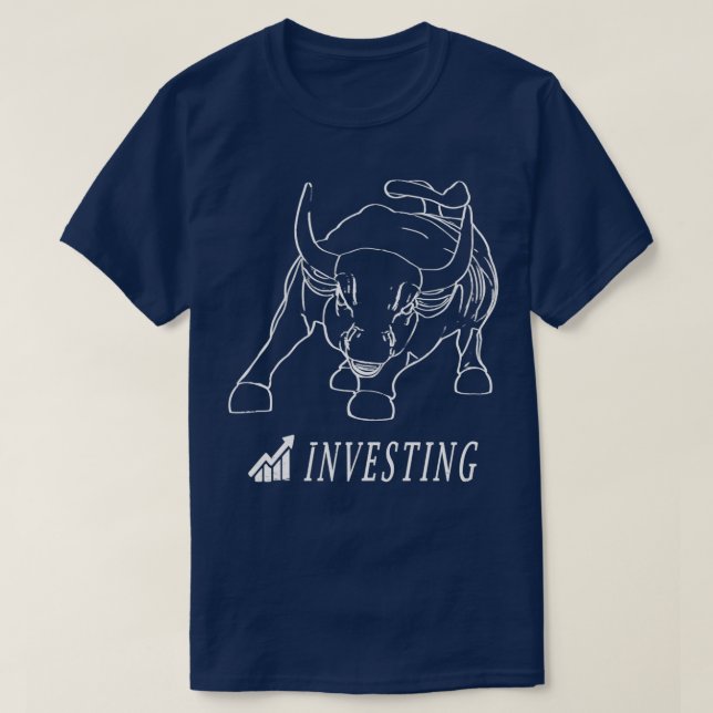 T-shirt Wall Street Bull Investir 1 (Design devant)
