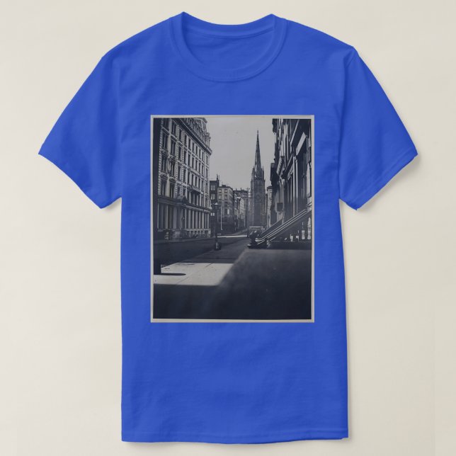 T-shirt Wall Street Manhattan à New York vers 1870 (Design devant)