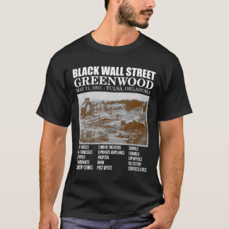 T-shirt Wall Street noir