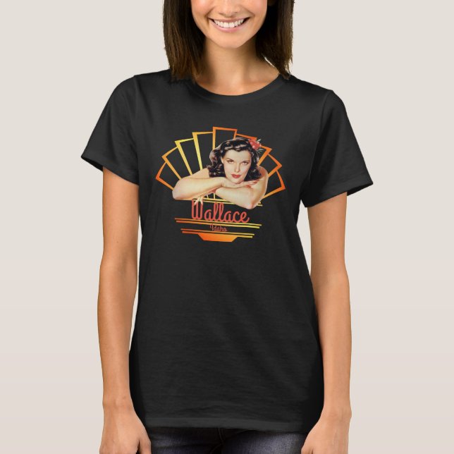 T-shirt Wallace Idaho Pinup Girl V3b (Devant)
