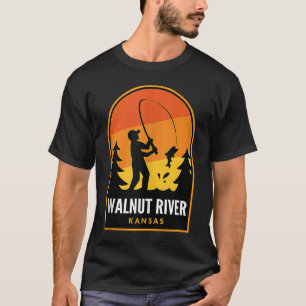 T-shirt Walnut River Kansas Pêche