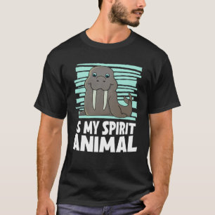 T-shirt Walrus Est Mon Esprit Animal Enfants Walrus