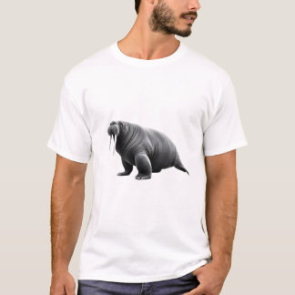 T-shirt Walrus Power on White Tee